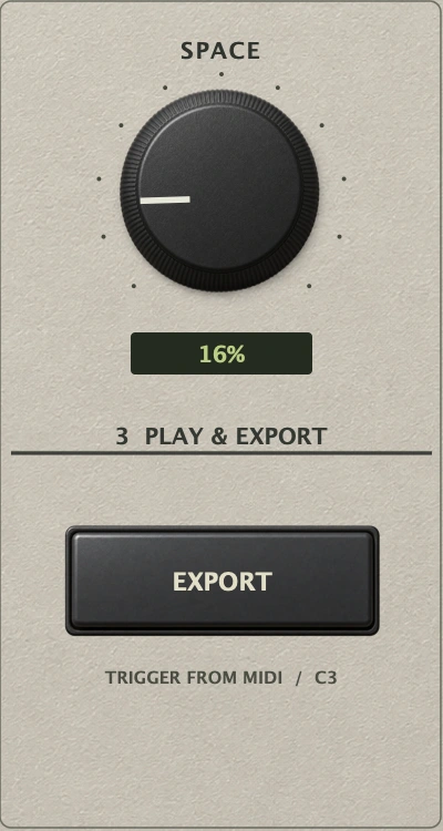 Capture Play & Export · MIDI and Space
